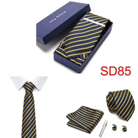 Necktie Hanky & Cufflinks Gift Box - Luxurious Weddings