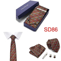 Necktie Hanky & Cufflinks Gift Box - Luxurious Weddings