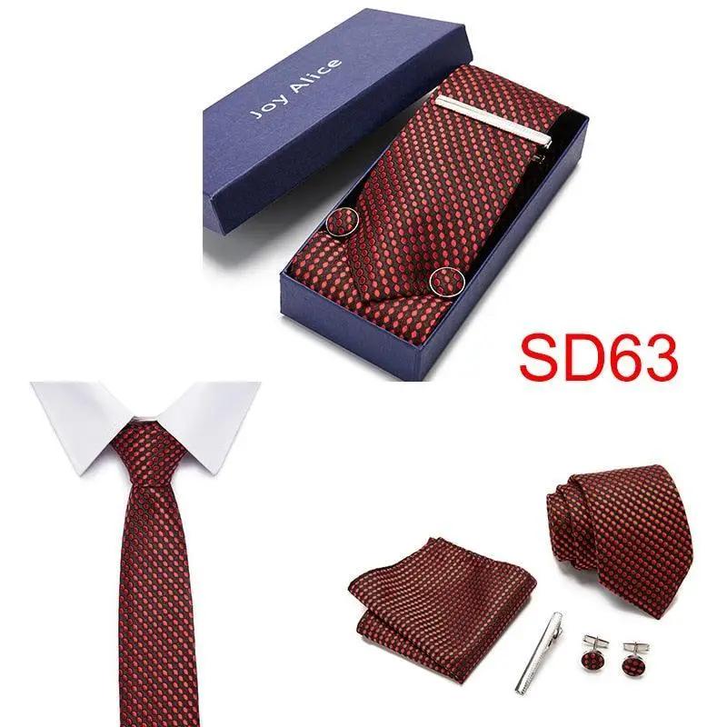 Necktie Hanky & Cufflinks Gift Box - Luxurious Weddings