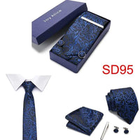 Necktie Hanky & Cufflinks Gift Box - Luxurious Weddings