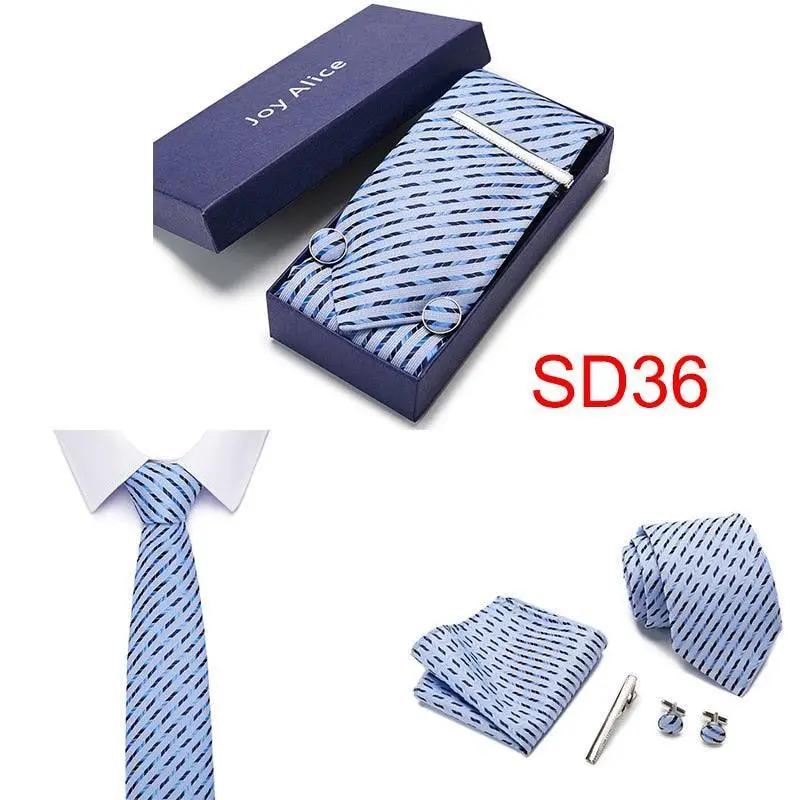 Necktie Hanky & Cufflinks Gift Box - Luxurious Weddings