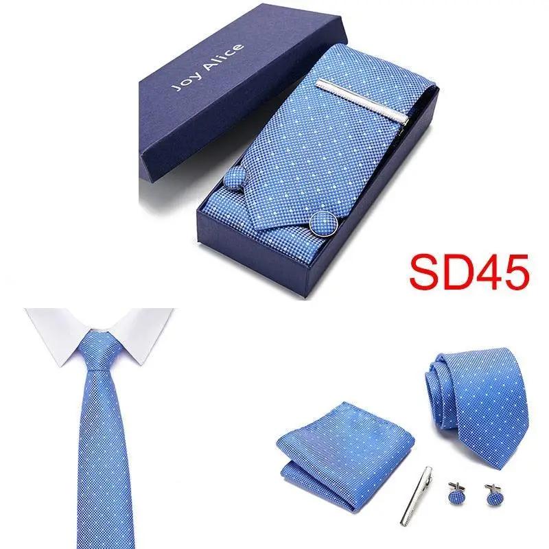 Necktie Hanky & Cufflinks Gift Box - Luxurious Weddings