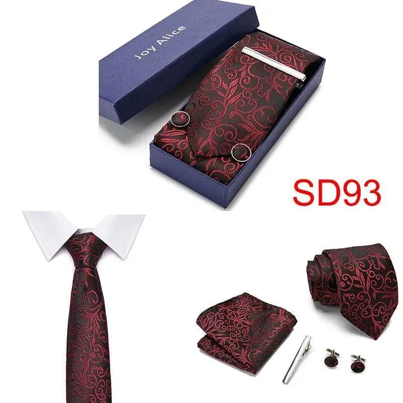 Necktie Hanky & Cufflinks Gift Box - Luxurious Weddings