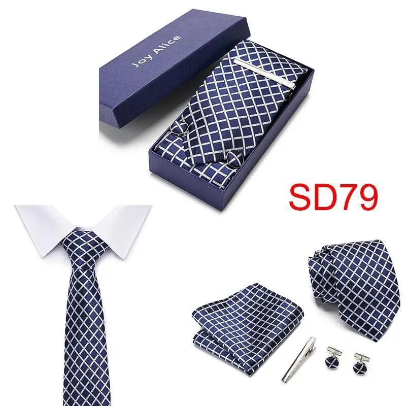 Necktie Hanky & Cufflinks Gift Box - Luxurious Weddings