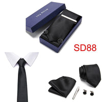 Necktie Hanky & Cufflinks Gift Box - Luxurious Weddings