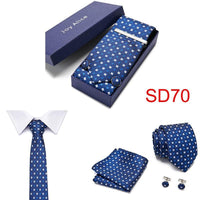 Necktie Hanky & Cufflinks Gift Box - Luxurious Weddings