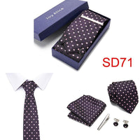 Necktie Hanky & Cufflinks Gift Box - Luxurious Weddings