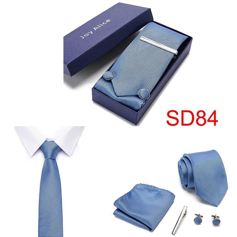 Necktie Hanky & Cufflinks Gift Box - Luxurious Weddings