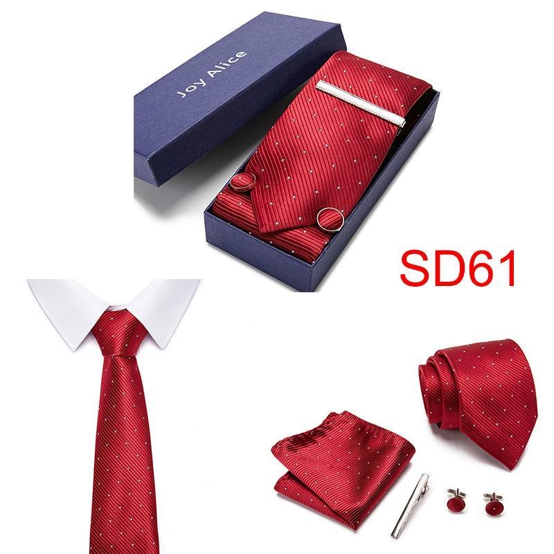 Necktie Hanky & Cufflinks Gift Box - Luxurious Weddings