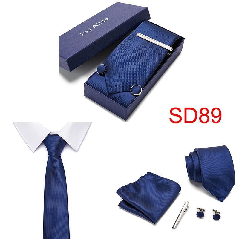 Necktie Hanky & Cufflinks Gift Box - Luxurious Weddings