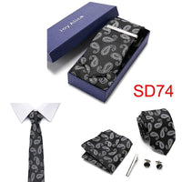 Necktie Hanky & Cufflinks Gift Box - Luxurious Weddings