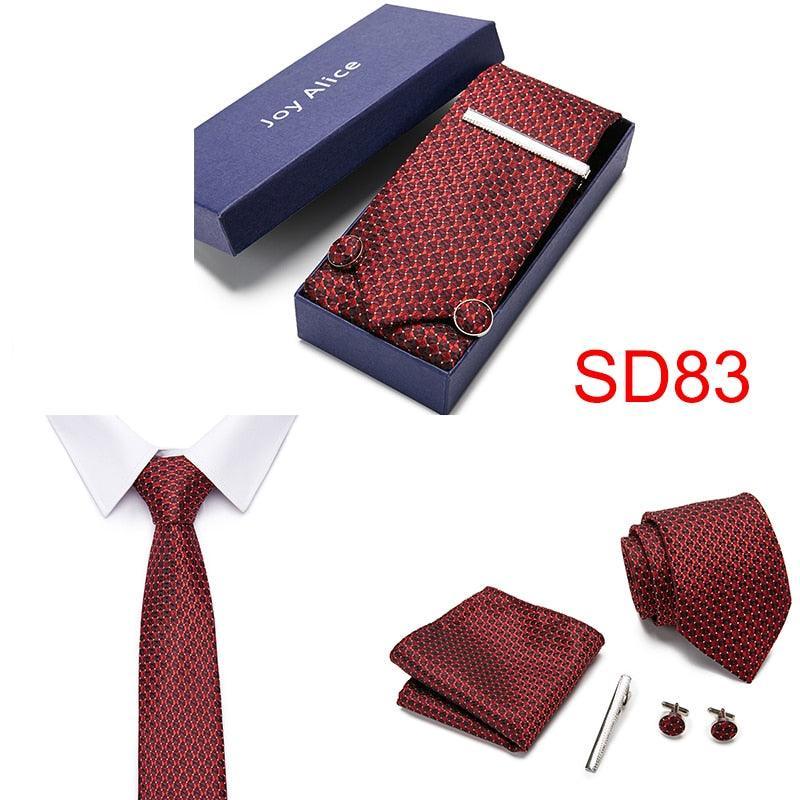 Necktie Hanky & Cufflinks Gift Box - Luxurious Weddings