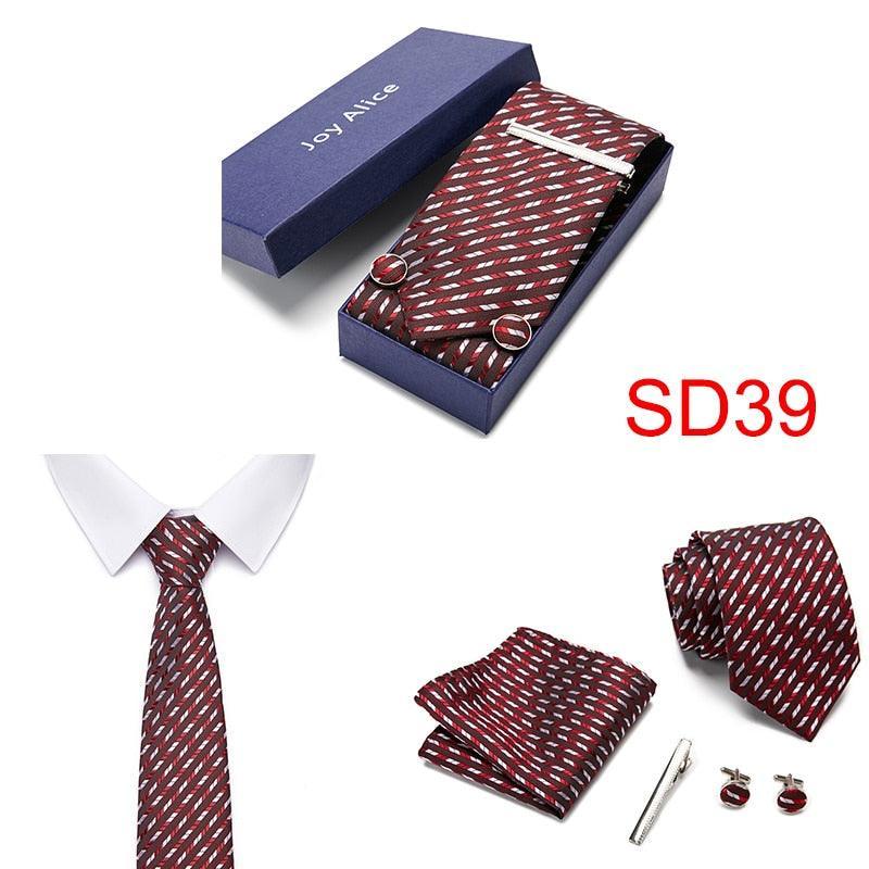 Necktie Hanky & Cufflinks Gift Box - Luxurious Weddings