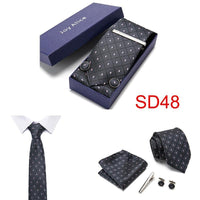 Necktie Hanky & Cufflinks Gift Box - Luxurious Weddings