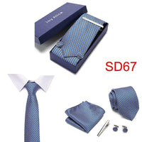 Necktie Hanky & Cufflinks Gift Box - Luxurious Weddings