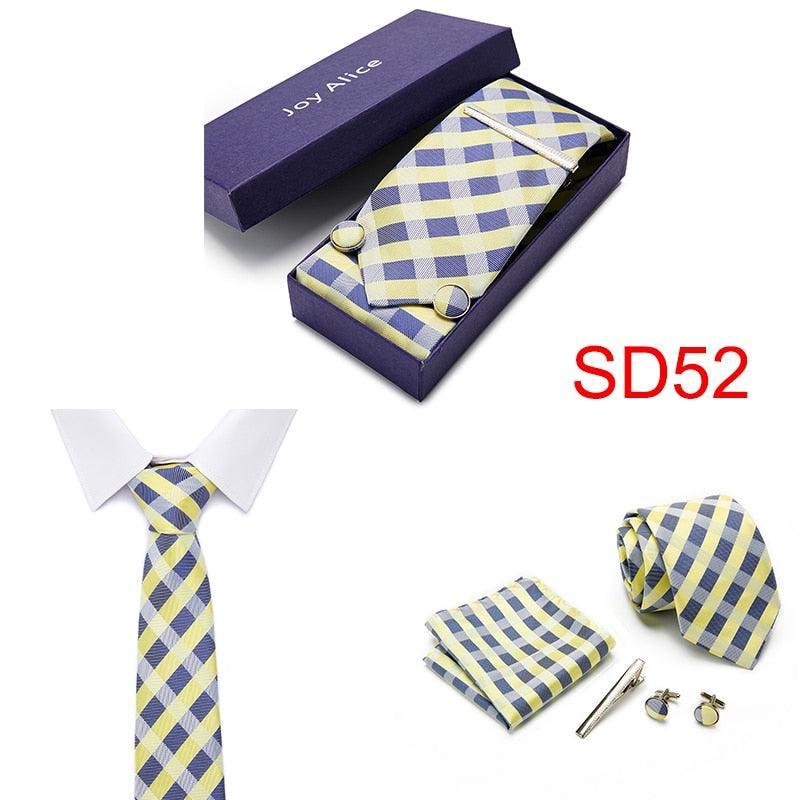 Necktie Hanky & Cufflinks Gift Box - Luxurious Weddings