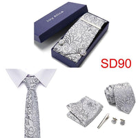 Necktie Hanky & Cufflinks Gift Box - Luxurious Weddings