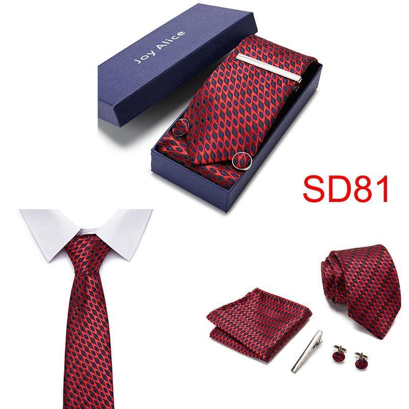 Necktie Hanky & Cufflinks Gift Box - Luxurious Weddings