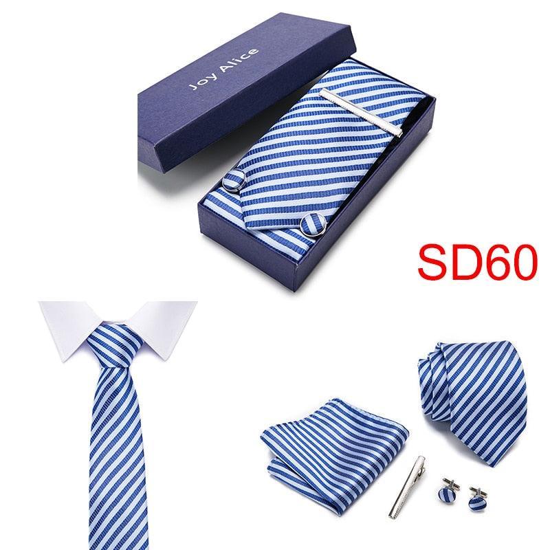 Necktie Hanky & Cufflinks Gift Box - Luxurious Weddings