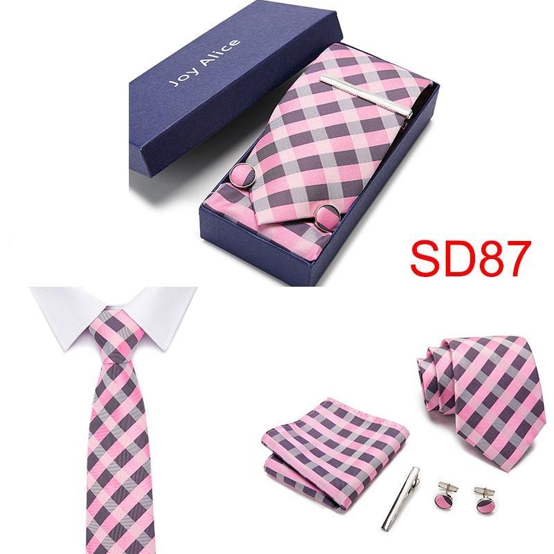 Necktie Hanky & Cufflinks Gift Box - Luxurious Weddings