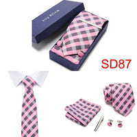 Necktie Hanky & Cufflinks Gift Box - Luxurious Weddings