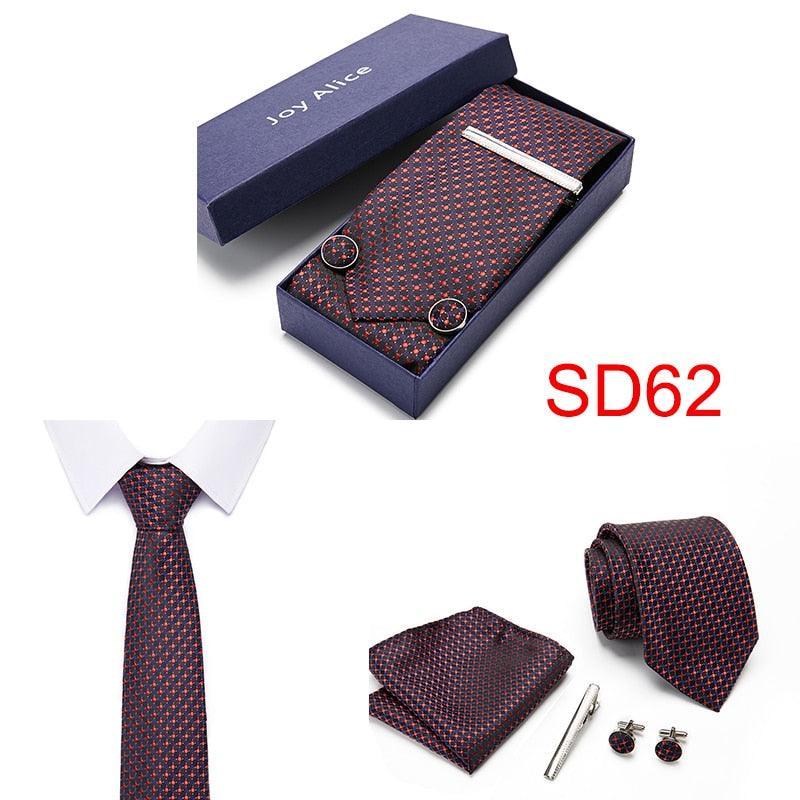 Necktie Hanky & Cufflinks Gift Box - Luxurious Weddings