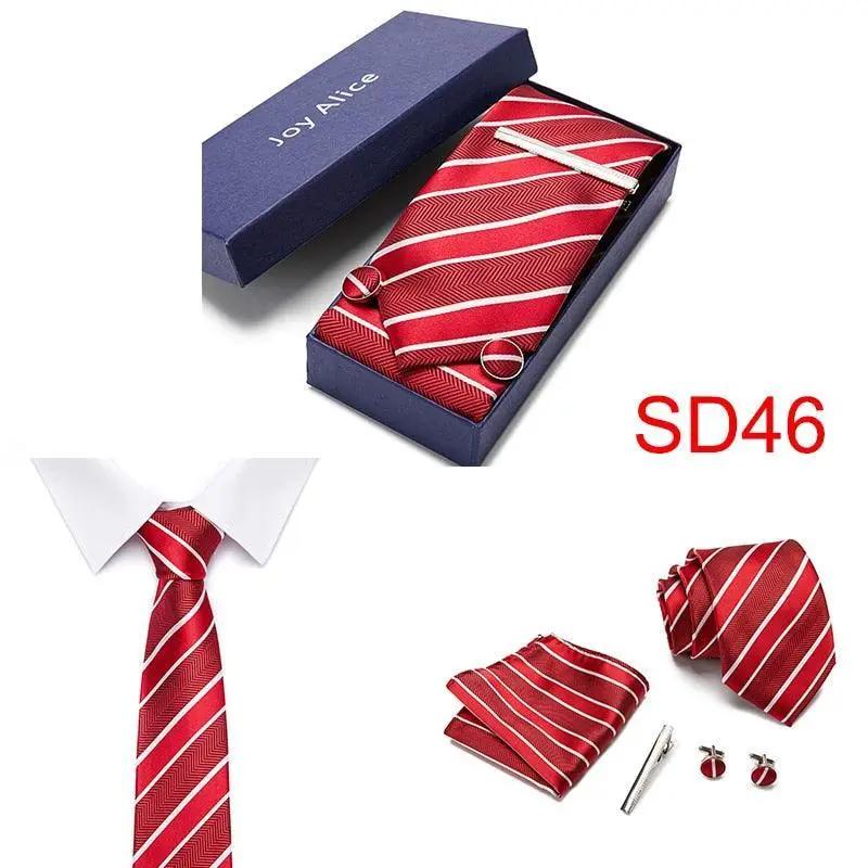 Necktie Hanky & Cufflinks Gift Box - Luxurious Weddings