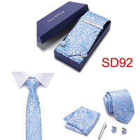 Necktie Hanky & Cufflinks Gift Box - Luxurious Weddings