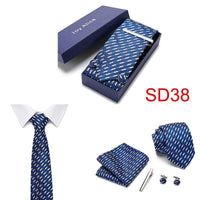 Necktie Hanky & Cufflinks Gift Box - Luxurious Weddings