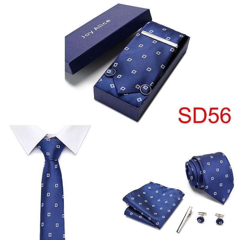 Necktie Hanky & Cufflinks Gift Box - Luxurious Weddings