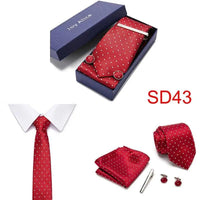 Necktie Hanky & Cufflinks Gift Box - Luxurious Weddings