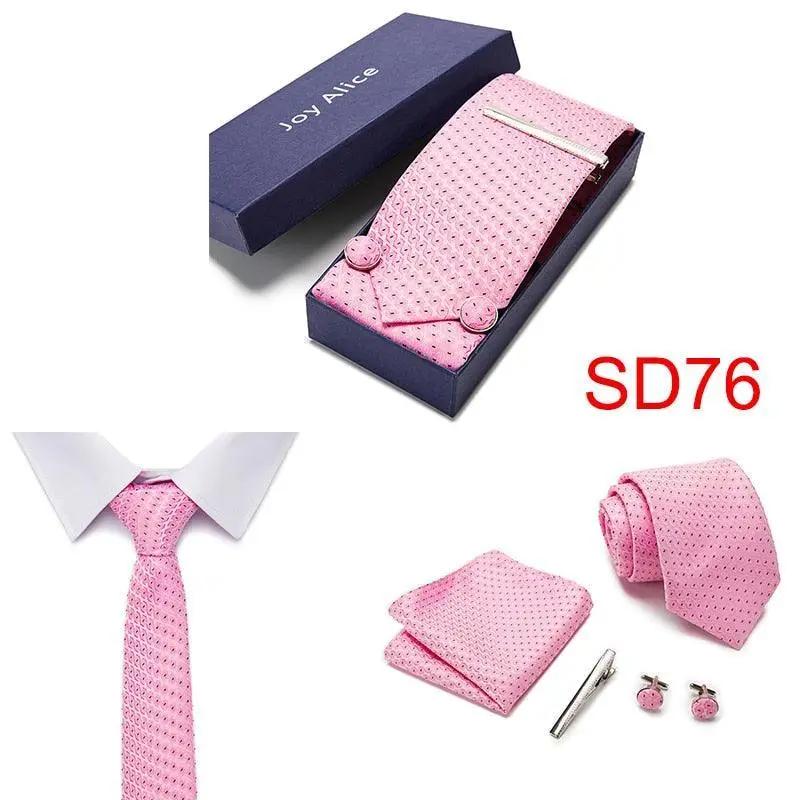 Necktie Hanky & Cufflinks Gift Box - Luxurious Weddings