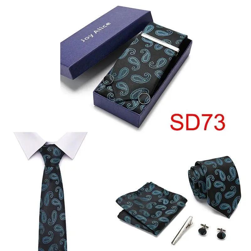 Necktie Hanky & Cufflinks Gift Box - Luxurious Weddings