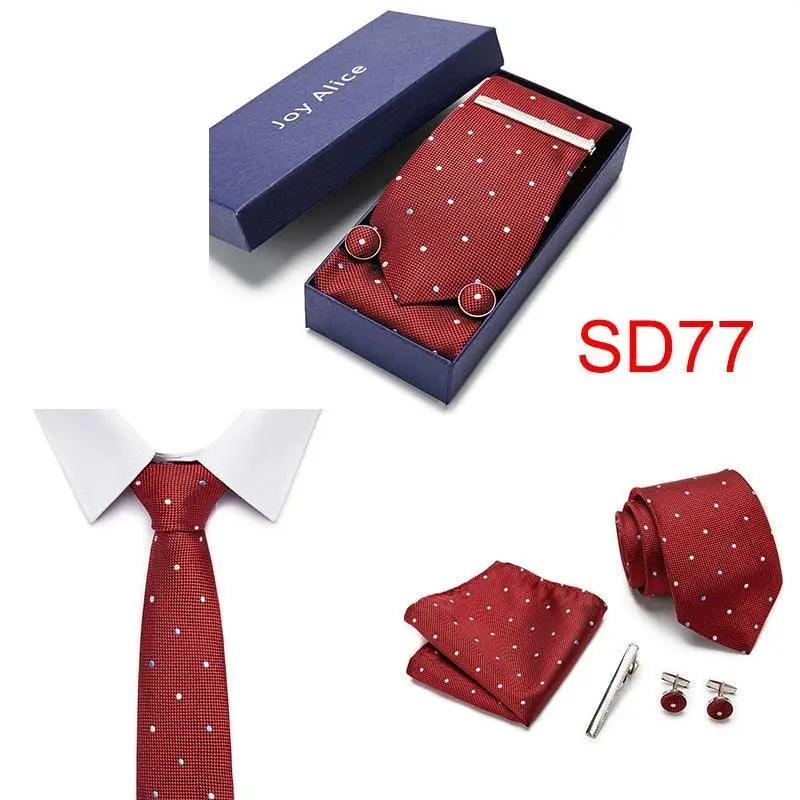 Necktie Hanky & Cufflinks Gift Box - Luxurious Weddings