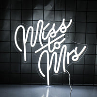 Neon Led Miss To Mrs - Luxurious Weddings