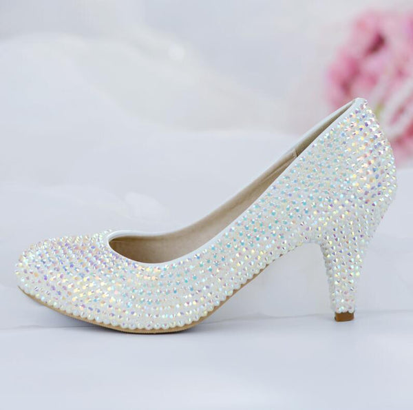 New Bling crystal women wedding shoes Handmade Shoes - Luxurious Weddings