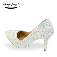 New Bling crystal women wedding shoes Handmade Shoes - Luxurious Weddings