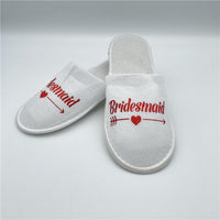 New Bride To Be Disposable Soft Slippers - Luxurious Weddings