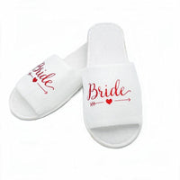 New Bride To Be Disposable Soft Slippers - Luxurious Weddings
