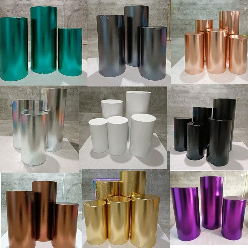 Pedestal Column Cylinder Covers Party Decoration - Luxurious Weddings