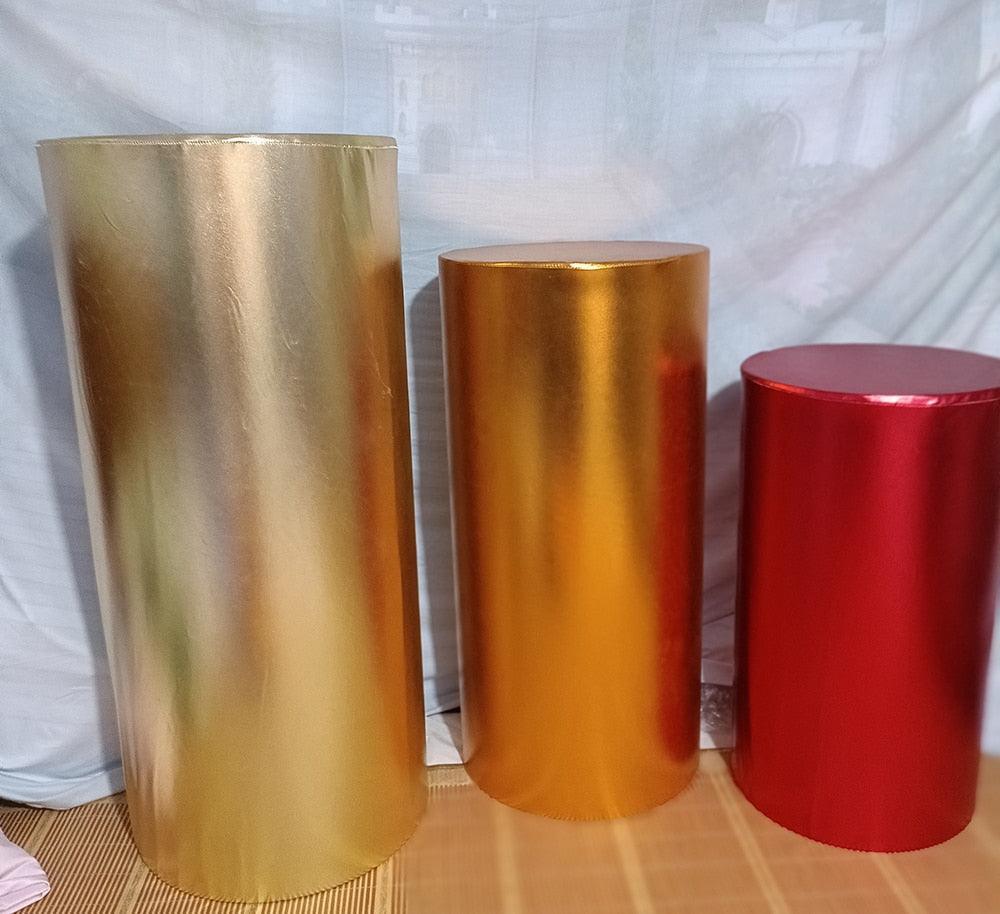 Pedestal Column Cylinder Covers Party Decoration - Luxurious Weddings