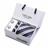 Plaid men Extra Long Size 145cm*7.5cm Necktie Set - Luxurious Weddings