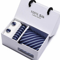 Plaid men Extra Long Size 145cm*7.5cm Necktie Set - Luxurious Weddings