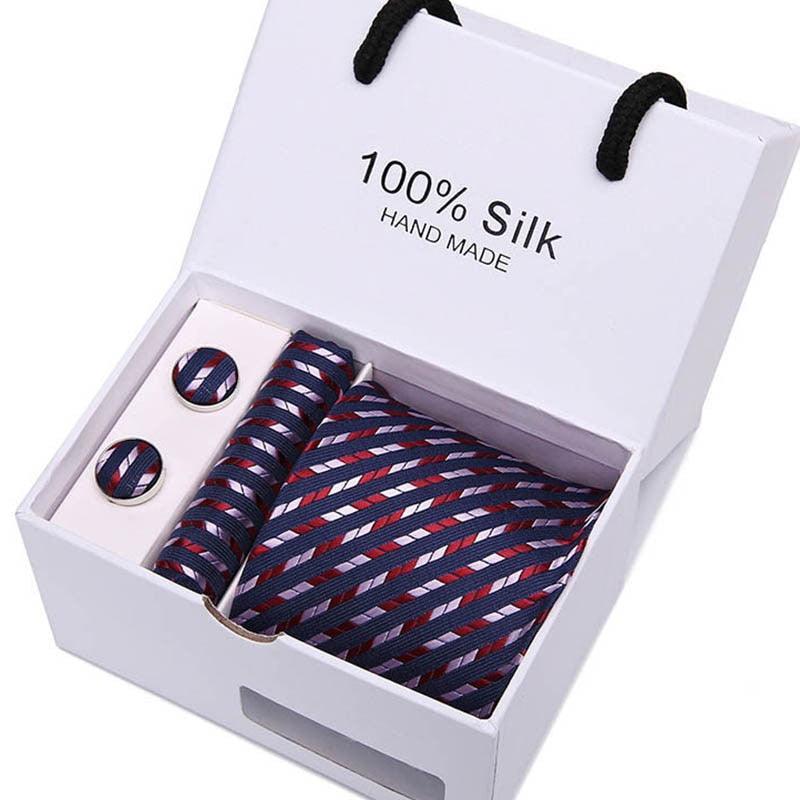 Plaid men Extra Long Size 145cm*7.5cm Necktie Set - Luxurious Weddings