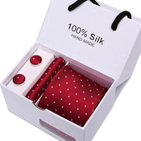 Plaid men Extra Long Size 145cm*7.5cm Necktie Set - Luxurious Weddings