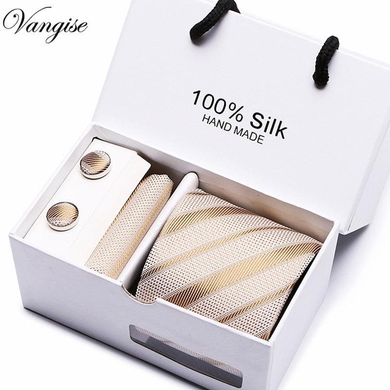 Plaid men Extra Long Size 145cm*7.5cm Necktie Set - Luxurious Weddings