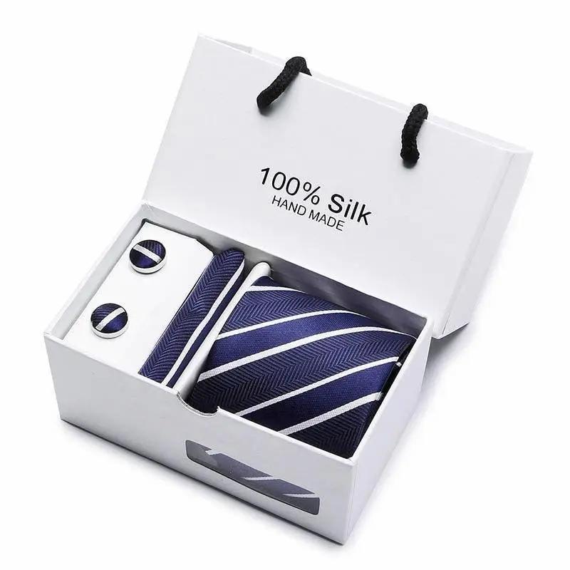 Plaid men Extra Long Size 145cm*7.5cm Necktie Set - Luxurious Weddings