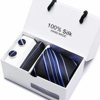 Plaid men Extra Long Size 145cm*7.5cm Necktie Set - Luxurious Weddings
