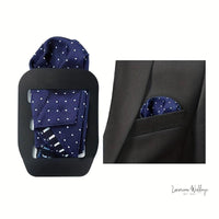 Premium Black Suit Pocket Handkerchief Holder - Luxurious Weddings