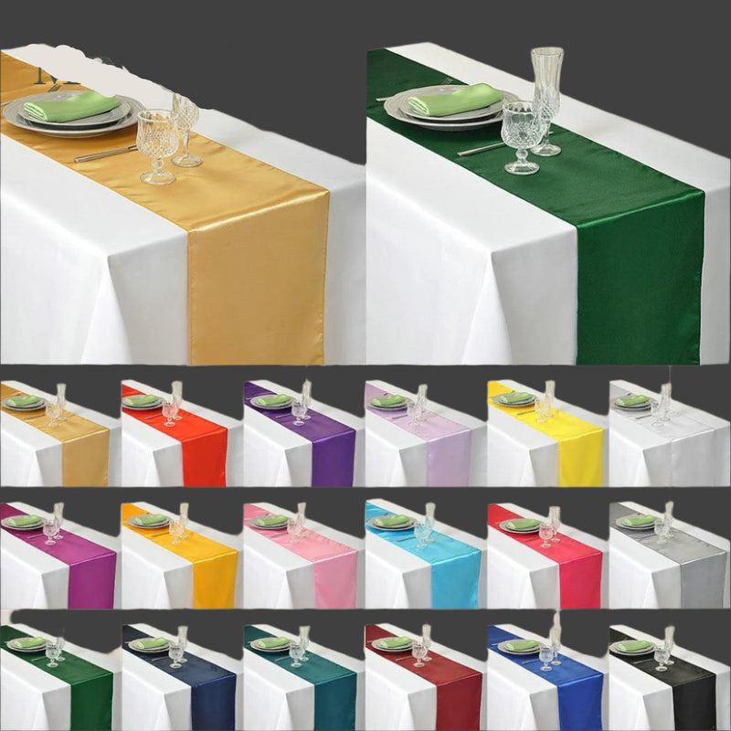 Satin Table Runner 30cm X 275cm Tablerunner Luxurious Weddings
